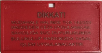 Uyarı Plakası